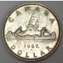 1947 maple leaf Canada silver dollar EF40