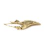 Northwest Coast 14K solid gold earrings Orca Whale signed 