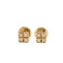 Ladies 14 Karat Yellow Gold 0.24 Carat Diamond Stud Earrings VS1-SI2