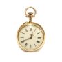 Lecoultre & Cie 18k Antique Tri Gold Pendant Pocket Watch 