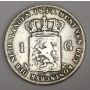 1849 Netherlands 1 Gulden silver coin F12