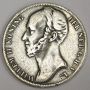 1849 Netherlands 1 Gulden silver coin F12