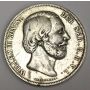 1874 Netherlands 2 1/2 Gulden silver coin VF20