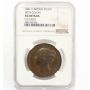 1841 Great Britain one penny coin DDO without colon NGC AU 