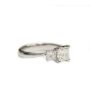 1.46ct tcw Princess cut Diamond ring VS1 G/H 14K wg Size-5 