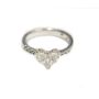 0.92ct Princess & Demi Luna cut Diamonds Ring 