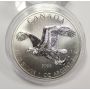 2014 One OUNCE 9999 FINE SILVER ROUND CANADA REDTAIL HAWK
