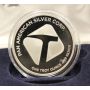 Pan American Silver one troy ounce 999 silver round 25 years 