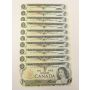 1973 Canada One $1 Dollar 10-banknotes 