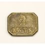 Great Britain 2 DWTS coin weight