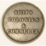 PEI Canada Ships colonies & Commerce Half Penny token 