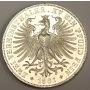 1861 German State Frankfurt 2 Thaler 3 1/2 Gulden silver coin AU58 