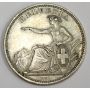 1861 B Switzerland Franc silver coin EF45
