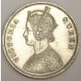1862 British India 1 Rupee EF/AU details 