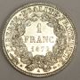 1872 A France 1 Franc small-A MS63