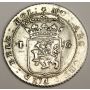 1802 Netherlands East indies Gulden Batavian Republic KM83 S488 AU