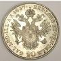 1847 C  Austria 20 Kreuzer silver coin KM2208 AU50