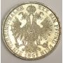 1861 A  Austria Thaler silver coin KM2244 AU58
