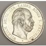 1876 B German States Prussia 5 Mark silver coin KM503 EF45