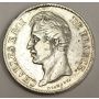 1828 M France Toulouse 5 Francs silver coin Charles X VF30