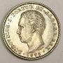 1871 Portugal 500 Reis silver coin EF/AU