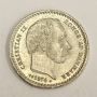 1874 CS Denmark 25 Ore silver coin KM796.1 MS63