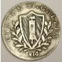 1814 K Switzerland 5 Bazen silver coin Canton ST Gallen VF