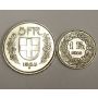1933B Switzerland 5 Franc and 1945B 1 Franc silver coins  