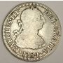 1784 FF Mexico 2 Reales silver coin