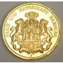 1875 J Gold 20 Marks German States Hamburg gold coin