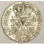 1720 Norway 12 Skilling silver coin KM217 VF