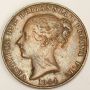 1844 Jersey 1/15 Shilling coin nice VF