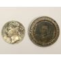 Unique Love Token Box coin 1870s Canada Victoria 25 cents