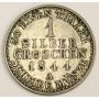 1844A Germany REUSS-SCHLEIZ 1 Groschen silver coin 