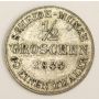 1844G German States Saxe Coburg Gotha 1/2 Groschen silver coin 
