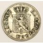 1844 German States Nassau 3 Kreuser silver coin 