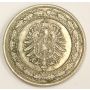 1888 D Germany 20 Pfennig copper-nickel coin EF40