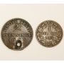 German States 1853 Prussia 2 Pfennig with hole & 1860 Nassau 1 Pfennig 