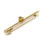 British placer Gold Nugget & Diamond on 1.75 inch 15ct bar pin 