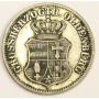 1858B Germany Oldenberg 2 1/2 Groschen silver coin VF30