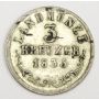 1835K German States Saxe Meiningen 3 Kreuzer silver coin VF30