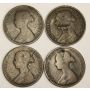 1861 & 1864 Nova Scotia plus 1861& 1864 New Brunswick Cents 