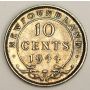 1944c Newfoundland 10 Cents Choice AU55