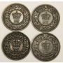 1861 & 1864 Nova Scotia plus 1861& 1864 New Brunswick Cents 4-coins 