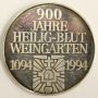 1994 Germany 900 jahre Heilig-Blut Weingarten 1094-1994 silver medal 