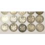 25x Great Britain 3 Pence silver coins 1875 to 1919 