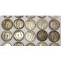 25x Great Britain 3 Pence silver coins 1875 to 1919 