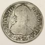 1781 Mo RFF Mexico 2 Reales silver coin VG10