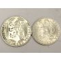 Czechoslovakia 1948 100 Korun and 50 Korun coins  AU+  