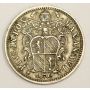 Italy Papal States 1862 XVIIR 10 Baiocchi silver coin VF35